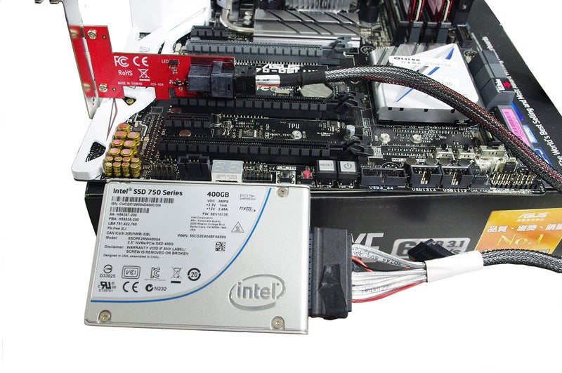 Ableconn PEXU2-131 PCI Express x4 to SFF-8643 Adapter Card for PCIe U.2 NVMe SSD - Support 2.5-inch U.2 NVMe SSD - U.2 SSD Adapter - Image 2